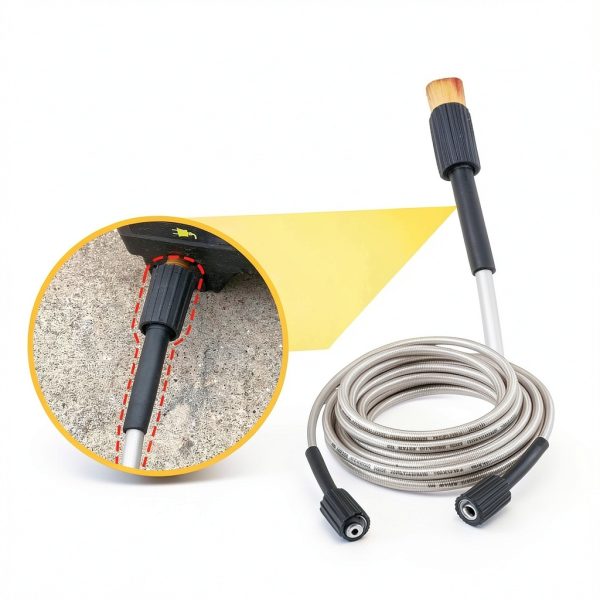 Ryobi High Pressure Washer Hose 25ft Silver-3