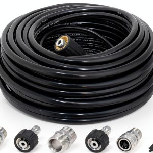 LycorTrade Pressure Washer Hose 50ft Black-0