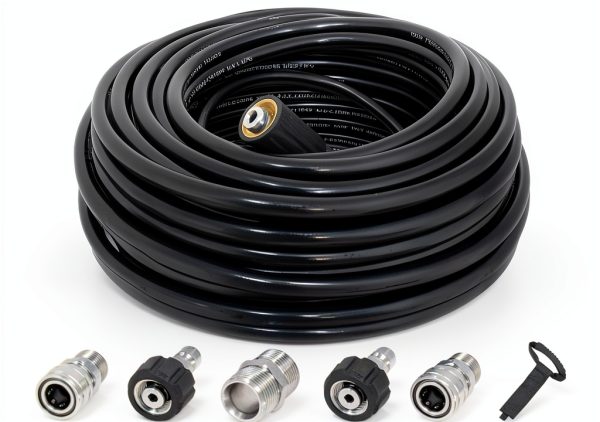 LycorTrade Pressure Washer Hose 50ft Black-0
