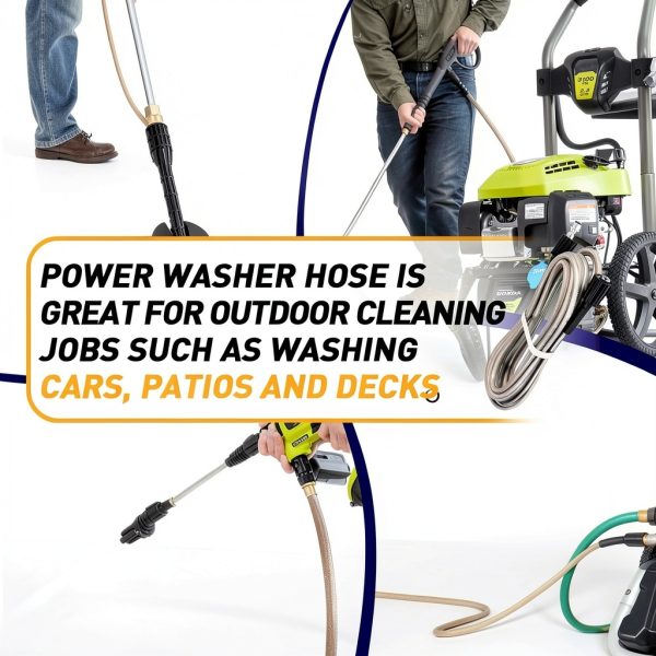 Ryobi High Pressure Washer Hose 25ft Silver-6