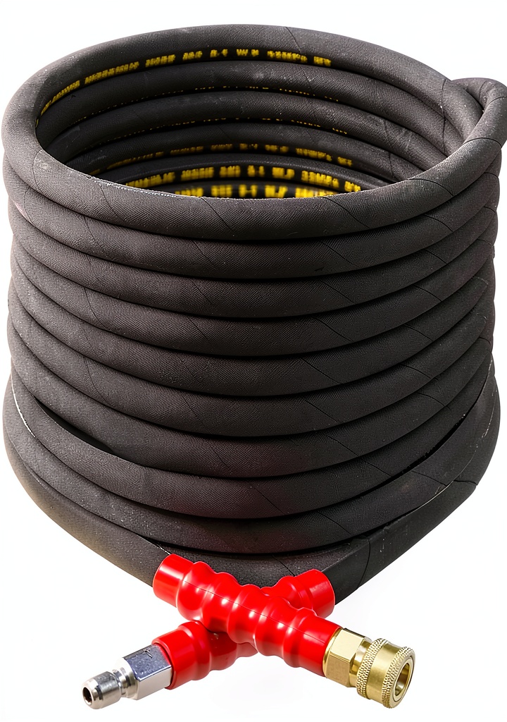 Twinkle Star pressure washer hose in use