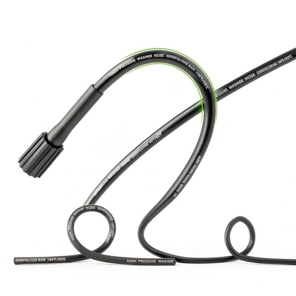 BEEWEEL Pressure Washer Hose PVC Black 32FT High Pressure-4