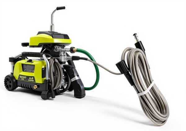 Ryobi High Pressure Washer Hose 25ft Silver-4