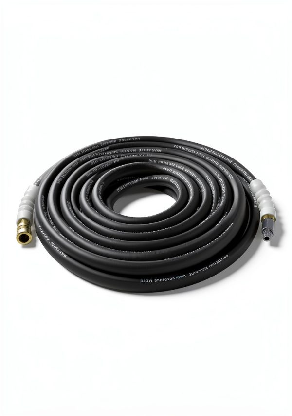 Industrial Pressure Washer Hose 3/8" Black Steel-2