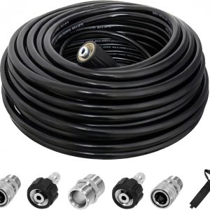 LycorTrade Pressure Washer Hose 100ft Black-0