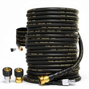 POHIR Pressure Washer Hose 125FT Black-0