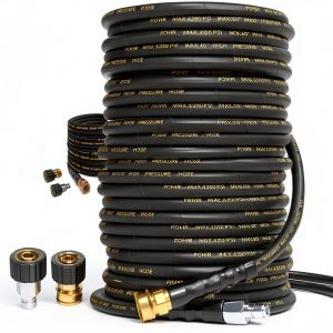 POHIR Pressure Washer Hose 150FT High Tensile Wire Braided-0