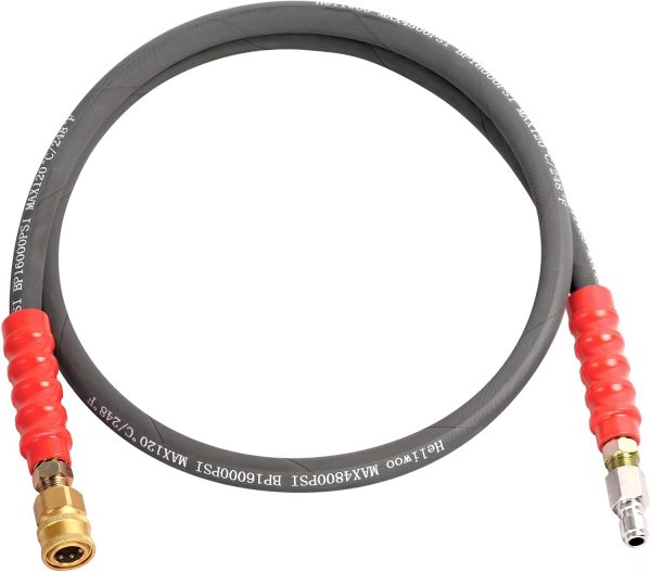 Heliwoo Pressure Washer Hose Alloy Steel Quick Connect 3/8-0
