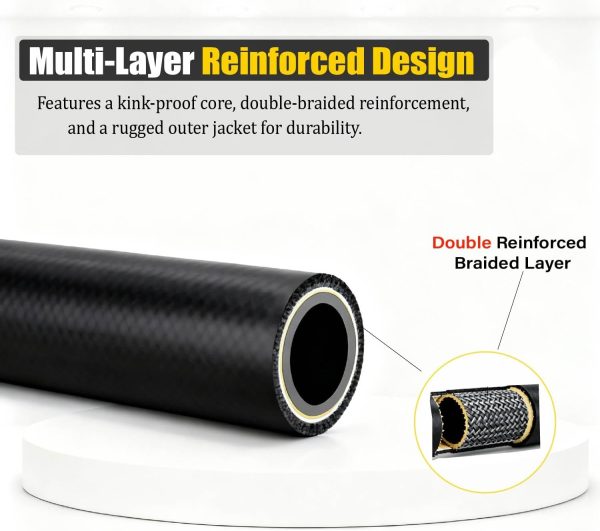 LycorTrade Pressure Washer Hose 100ft Black-4