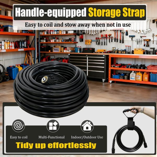 LycorTrade Pressure Washer Hose 100ft Black-5