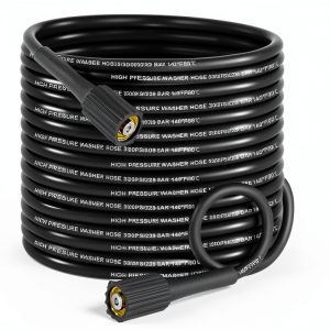 BEEWEEL Pressure Washer Hose PVC Black 32FT High Pressure-0
