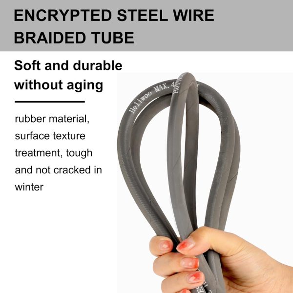 Heliwoo Pressure Washer Hose Alloy Steel Quick Connect 3/8-8
