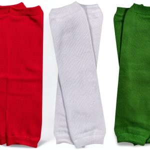 KiddieCo Baby Leg Warmers Pull On Closure Red-0