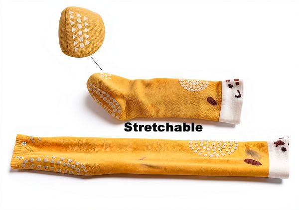 TinySteps Baby Over Knee Leg Warmers - 5 Pair Set, Anti-Skid Grip-3