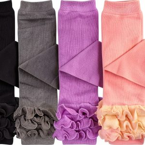 CozyCotton Baby Leg Warmers Set of 5 Colors Unisex Soft Knit-0
