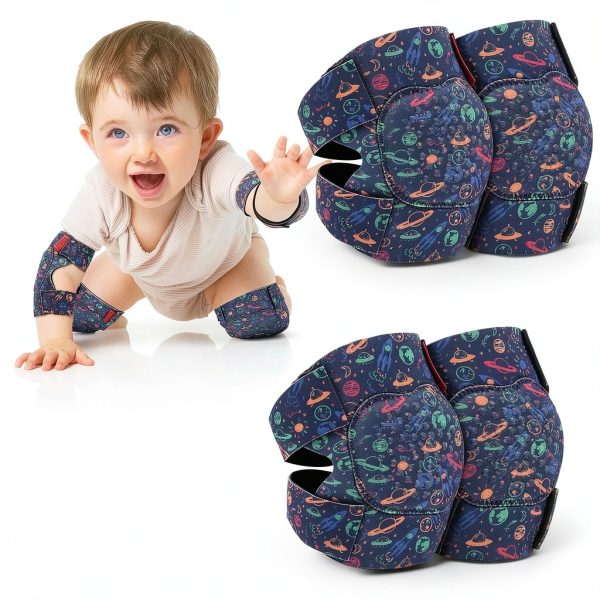 Baby Knee Pads Neoprene Anti Slip Adjustable Velcro TinyTrek-0