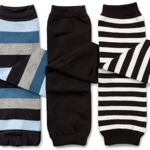 CottonKids Baby Girls Leg Warmers 3-Pair Set – Cotton Spandex Blend-0