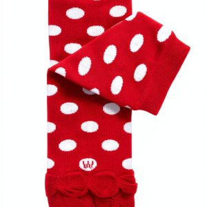 Wrapables Baby Leg Warmers Ruched Dots One Size Multiple Colors-0