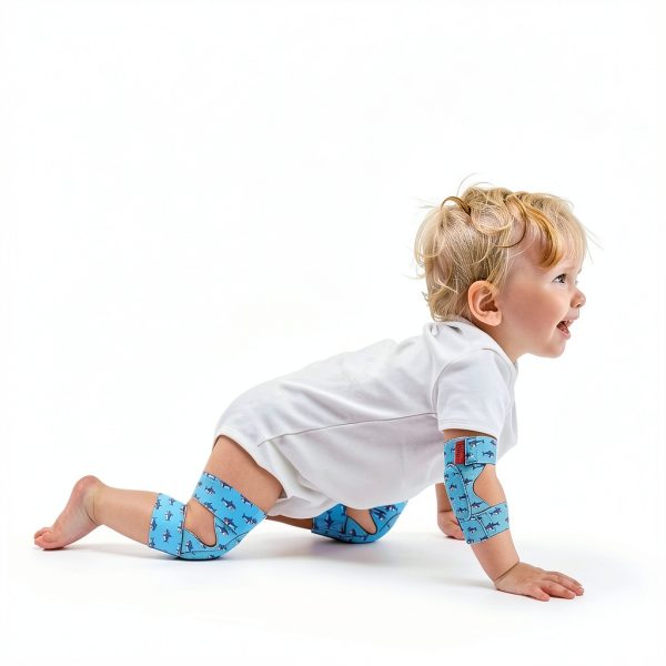 Baby Knee Pads TinyTrek 2-Pack Neoprene Anti-Slip Velcro Adjustable-1