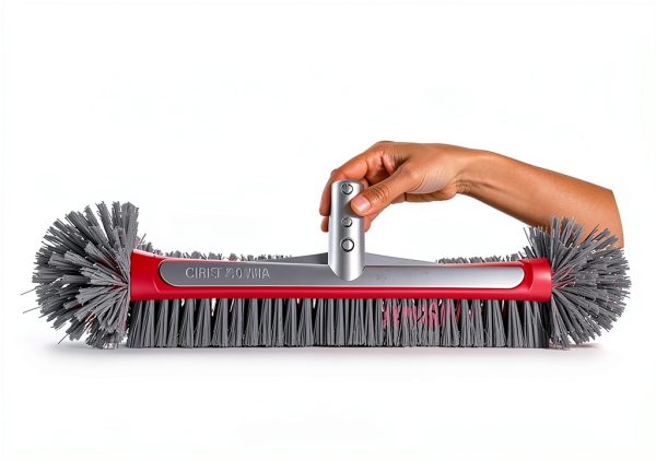 Pool Brush Head Coast & Kee Aluminum Handle 10-Row Nylon Bristles-4