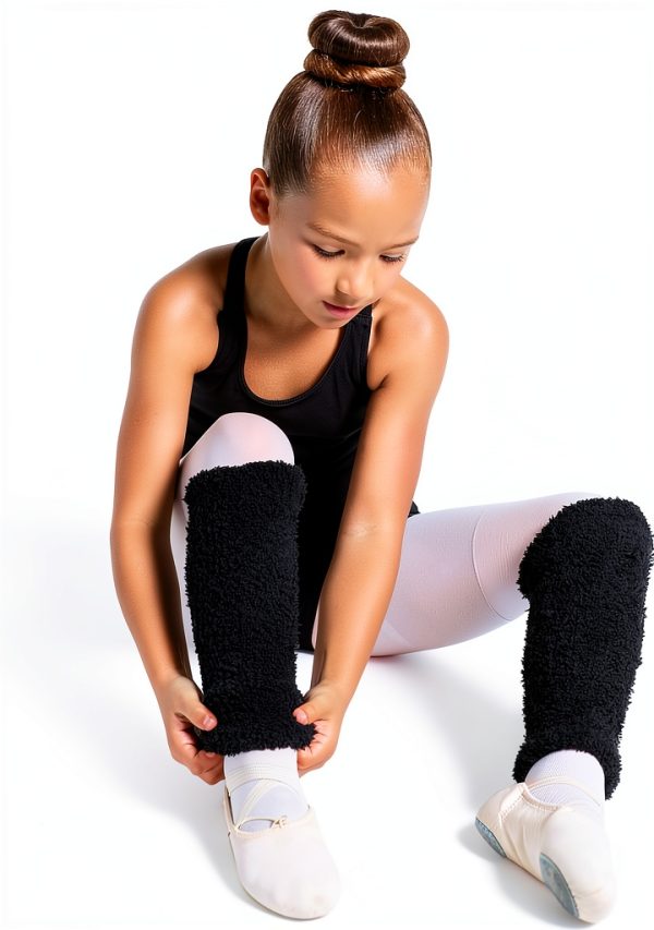 Capezio Harmonie 12" Pamper Legwarmer - Child, Black, One Size-4
