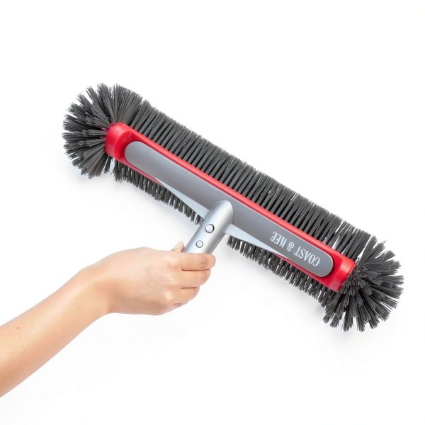 Pool Brush Head Coast & Kee Aluminum Handle 10-Row Nylon Bristles-5