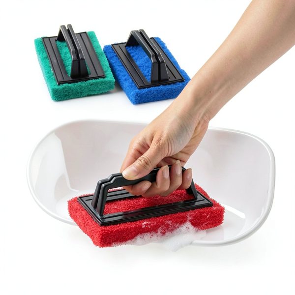 Waterline Scrubber by CfoPiryx Hot Tub Cleaning Brush Blue-5