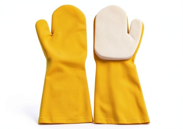 2 Pool Cleaning Gloves with Scouring Pad, Waterproof Latex Spa Mitts-0