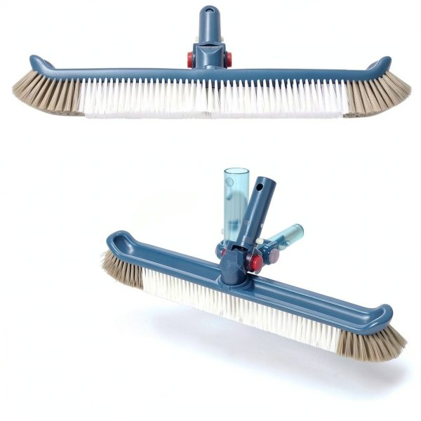 Swimming Pool Brush with Pole, 16ft Aluminum Telescopic Handle and-2