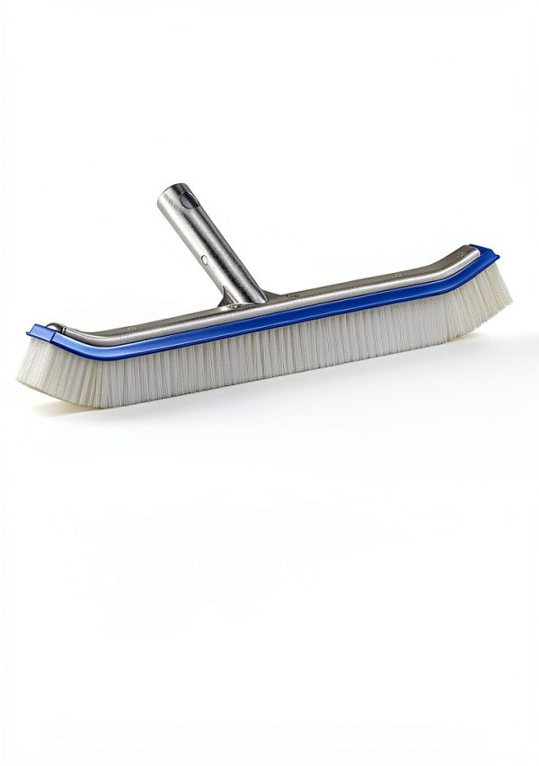 Swimming Pool Brush DEROFIT 6FT Aluminum Pole 18in Nylon Bristle Blue-3