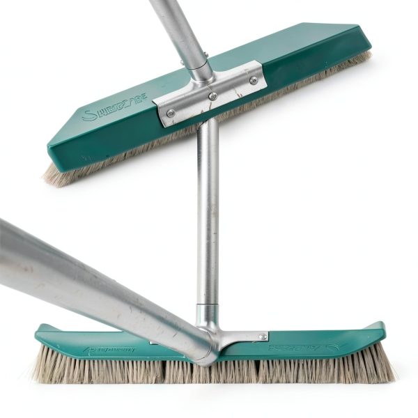 Swimming Pool Brush SweepEase 18" Pro Series Green Poly Bristle Brush-7