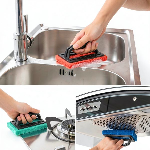 Waterline Scrubber by CfoPiryx Hot Tub Cleaning Brush Blue-6
