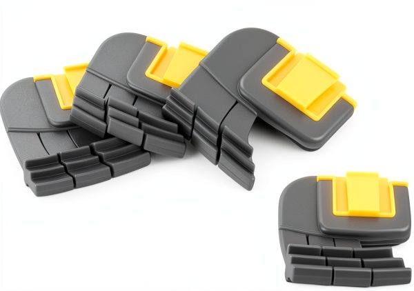 Pool Brush ZYROA 4-Pack for Zodiac MX6 MX8 Elite, Grey/Yellow-0