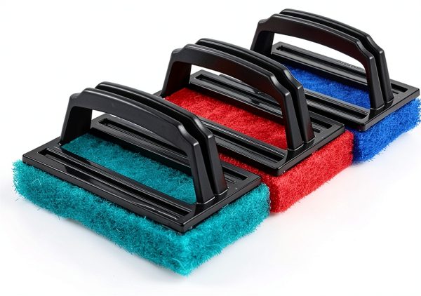 Waterline Scrubber by CfoPiryx Hot Tub Cleaning Brush Blue-7