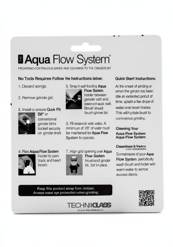 Aqua Flow System Replacement Brushes 3 Pack Techniglass Durable-3