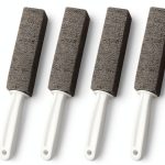 Toilet Pumice Stone 4 Pack with Handle by Aniann Gray Durable Block-0
