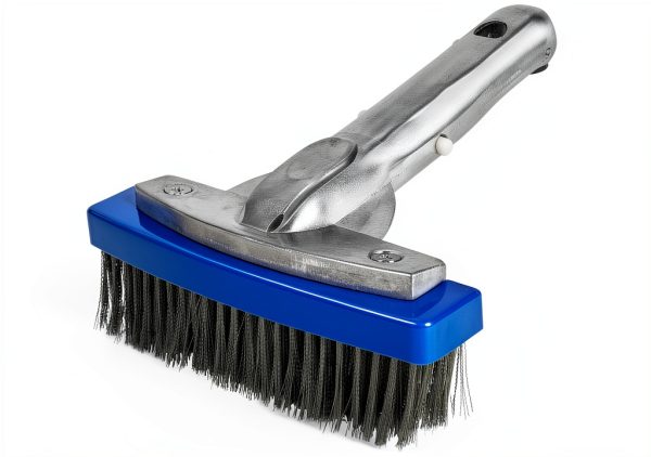 BlueStars 5in Swimming Pool Brush with Stainless Steel Bristles-0